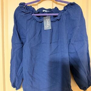 Dainty Women's Navy Blouse